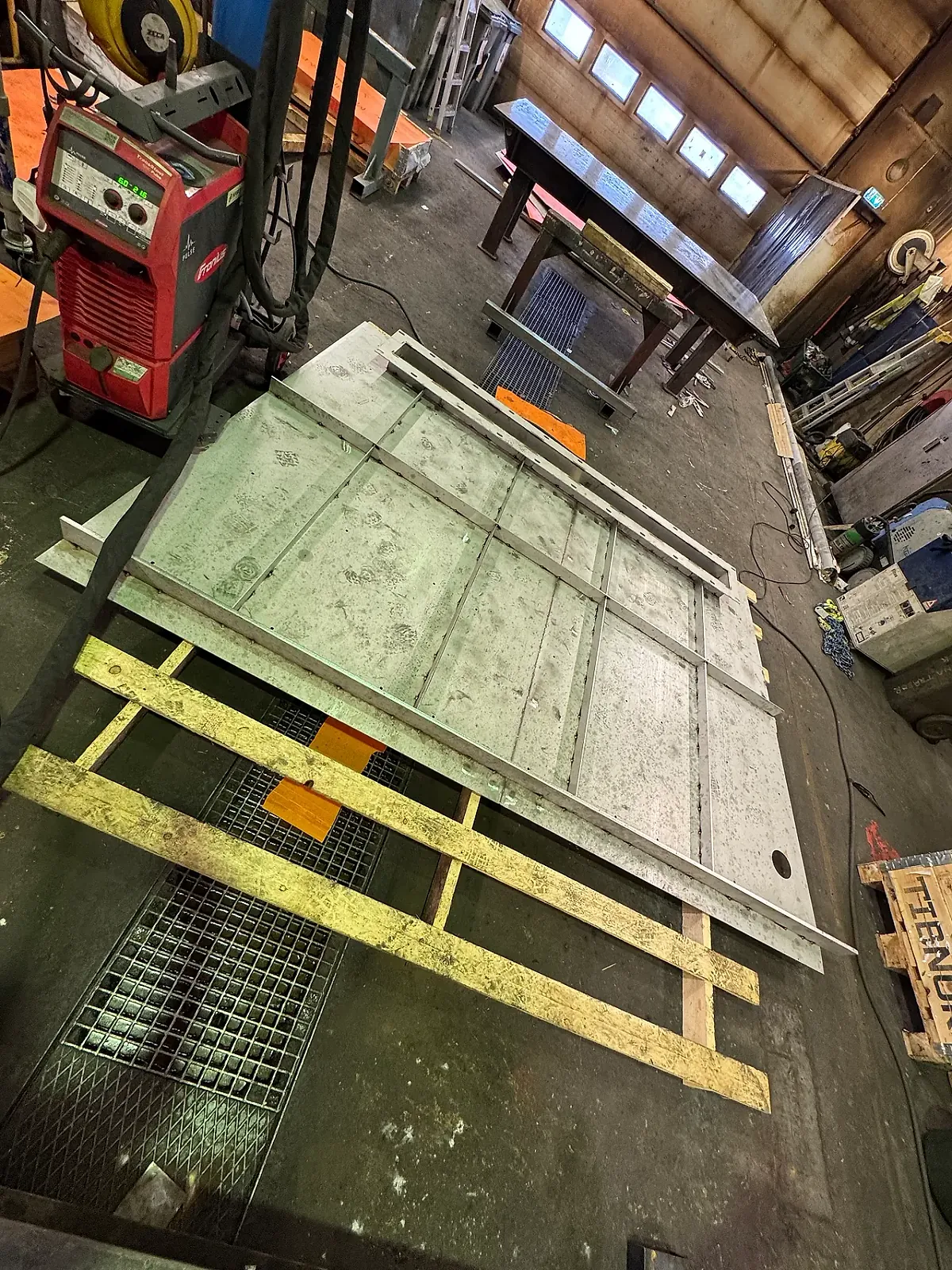 Stainless steel trommel cover fabrication
